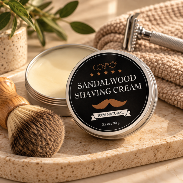 Naturlig barbersæbe, sandalwood
