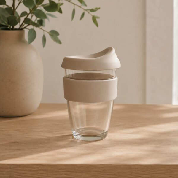 To go - kop, sandfarvet 12 oz (355ml)