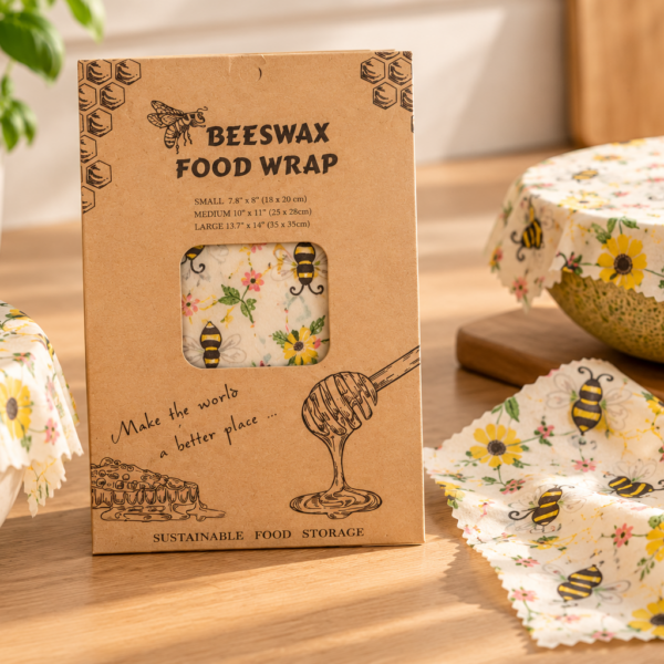 Økologiske bee´s wrap – 3pak